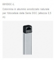Colonnina in alluminio anodizzato DOC-L H=0,5M
