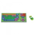 KIT ATLANTIS "E013-LK-6610C2" TASTIERA + MOUSE per BAMBINI In dotazione software di apprendimentoﾸ per bambini da 5 anni in su