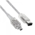 CAVO FIREWIRE NILOX IEE1394 6M/4M DOPPIA SCHERMATURA 2mt
