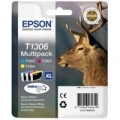 MULTIPACK EPSON C13T13064010 3C 3INK serie Cervo-Taglia XL BLISTER x BX525WD BX625FWD SX525WD SX535WD SX620FW BX925FWD BX630FW