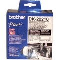 NASTRO BROTHER DK-22210 ADESIVO Nero/Bianco 29mm x 30.48m X QL-500 QL-550  QL-560VP