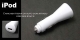 Adattatore caricabatteria accendisigari auto USB per Ipod, mp3,