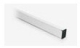 Asta in alluminio verniciata bianca 60 x 40 x 2700 mm G0251