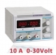 Alimentatore da banco autoprotetto 0-30V 10A con display