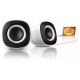 CASSE PHILIPS SPA2201 2x1W RMSﾸTecnologia Bass Boostﾸ Ideale per MP3ﾸ PCﾸ TVﾸCD