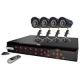 KIT VIDEOSORVEGLIANZA ATLANTIS A02-ACAM3Kit 1 DVR + 4 Telecamere supporta HDD da 3ﾸ5ﾔ SATA sino a 2TB