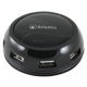 HUB USB 2.0 ATLANTIS DESKTOP 7 P014-GH902-B 7 Porteﾸ Alimentatore AC in dotazioneﾸ Black