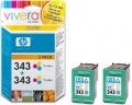 MULTIPACK HP CB332EE 2INK N.343 3C 7ML X PS-C3180 PS-C4180 DJ-460 DJ-5940 DJ-6940 OJ-6310