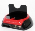 SATA HDD Docking Station con  lettore card+Hub