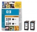INK HP C9504EE Conf. Multipack 2 Cartucce N.339 Nero DJ5740 DJ5745 DJ5940 DJ6520 DJ6540 DJ6620 DJ6840 DJ6848 DJ6940 DJ9800