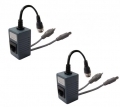 Moduli BALUN per conversione cavo da Coax a UTP con AUDIO