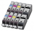 kit 10 cartucce compatibile Canon PGI 520-CLI 521B/C/Y/M Pixma IP 3600 3680 4600 4680 4700 - Con chip