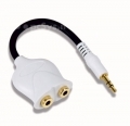 Sdoppiatore per cuffie - ipod - per tutte le fonti audio jack 3,