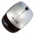 MINI MOUSE NILOX USB 2.0 Ottico Silver/Black Retrattile