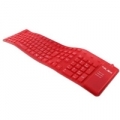 TASTIERA NILOX IN SILICONE PS2/USB 2.0 BRK8000 Red