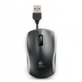 MOUSE LOGITECH "Corded Mouse M125" - Ideale per NBﾸ USB Retrattile Silver -910-001836