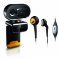 KIT PHILIPS SPZ2500 WEBCAM SPC535NC 1.3Mpx + CUFFIA MULTIMEDIALE SHM2000