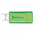 FLASH DRIVE VERBATIM PINSTRIPE USB 2.0 4GB Green