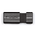 FLASH DRIVE VERBATIM PINSTRIPE USB 2.0 4GB BK