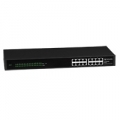 SWITCH ATLANTIS A02-F16 16P LAN 10/100M L2 UNMANAGED RACKMOUNT CASE METALLO - GREEN ETHERNET