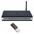 BUNDLE D-LINK DKT-710 ROUTER ADSL2/2+ ACCESS POINT SWITCH 4P + CLIENT WIRELESS USB