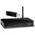 BUNDLE NETGEAR DGNB1100-100PES ROUTER DGN1000 + CLIENT WIRELESS USB WNA1100 150M