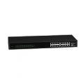 SWITCH ATLANTIS A02-G16 16P LAN GIGABIT 10/100/1000Mbps RACKMOUNT CASE METALLO - GREEN ETHERNET - JUMBO FRAME