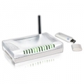 BUNDLE ATLANTIS A02-WS1 ROUTER ADSL2+ A02-RA141-W54 SWITCH 4 LAN AP FIREWALL + CLIENT WIRELESS USBA02-WS1