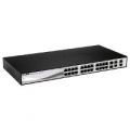 SWITCH D-LINK DES-1210-28 24P LAN 10/100M Fast Ethernet Smart Switch + 2 Combo 1000 BaseT/SFP + 2 Gigabit