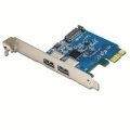 SCHEDA NILOX PCI Express > USB 3.0 2+1 Porte� mantiene la compatibilit� con lo standard USB 2.0 e 1.1.