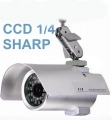 Telecamera CCD 35 led infrarossi spiovente 12mm 1/4 sharp