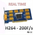 Scheda DVR H.264 acquisizione 16 canali video + 8 audio 200 fps