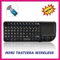 TASTIERA WIRELESS 2,4GHZ CON TOUCHPAD E PUNTATORE LASER