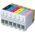 Kit 14 cartucce compatibile Epson T0807 Stylus PX800FW PX810FW PX820FWD R265 R285 R360 RX560 RX585 RX685