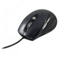 MOUSE ATLANTIS "CARBON 900" USBﾸ ottico 5 tastiﾸ bottone switch 800/1200/1800 dpiﾸ finitura in Simil fibra di carbonioﾸ Black