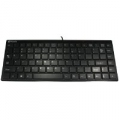 MINI TASTIERA ATLANTIS CHOCOLATE 500 "P013-DLK-1100U" COMPATTA 87 TASTI + TASTI MULTIMEDIALIﾸ MINI HUB USB da 2 porte Black
