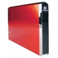 BOX ESTERNO ATLANTIS USB 2.0 x STORAGE 2ﾸ5" ALLUMINIO HDD IDE Rosso