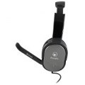 CUFFIA CON MICROFONO ATLANTIS PROFESSIONALE P003-OA-6008MV-Gﾸ finitura in ABS ed inserto canna di fucile