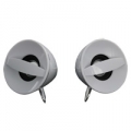 CASSE ATLANTIS "Soundpower 400" 6W RMS x Computer e Portatileﾸ Finitura high glossyﾸ USB Bianco Lucido P003-SP3300-W