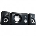 CASSE ATLANTIS "Soundmaster 3800"ﾸ  2.1 Total 14W RMS - Subwoofer 6W - Finitura in acrilico Nero lucido P003-C280