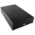 BOX ESTERNO ATLANTIS USB 3.0 x STORAGE 3ﾸ5" ALLUMINIO HDD SATA II + tasto e software per BACKUP rapidoﾸ NERO SATINATO