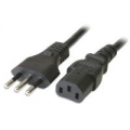 CAVO ALIMENTAZIONE ATLANTIS ESTERNO X PC/UPS Connettore IEC-320 femmina e presa di corrente Italiana 3 pin 2mt