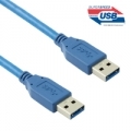 CAVO MATSUYAMA USB 3.0 (retrocompatibile 2.0) A-A M-M 1mtﾸ Blu