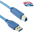 CAVO MATSUYAMA USB 3.0 A-B M-M 1mtﾸ Blu