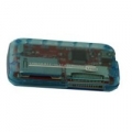MULTICARD READER/WRITER NILOX ALL-IN-1 ESTERNO USB 2.0 BLU TRASPARENTE