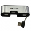 MULTICARD READER NILOX ESTERNO ALL-IN-1 + HUB 3 PORTE USB 2.0