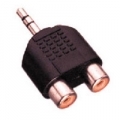 ADATTATORE SPINA JACK 3.5 STEREO 2 PRESA RCA