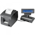 Stamp.EPSON Termica fisc.58 mm. FP-81-LCDﾸ giornale di fondo elettron.+Tastiera pc std visore LCD nero