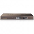 SWITCH TP-LINK TL-SG1016 16P LAN GIGABIT DESKTOP 10/100/1000Mbps RACKMOUNTABLE RJ45 CASE ACCIAIO