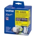 NASTRO BROTHER DK-44605 ADESIVO Nero/Giallo 62mm - 30.48 metri lunghezza con adesivo removibile X QL-500 QL-550  QL-560VP QL-560